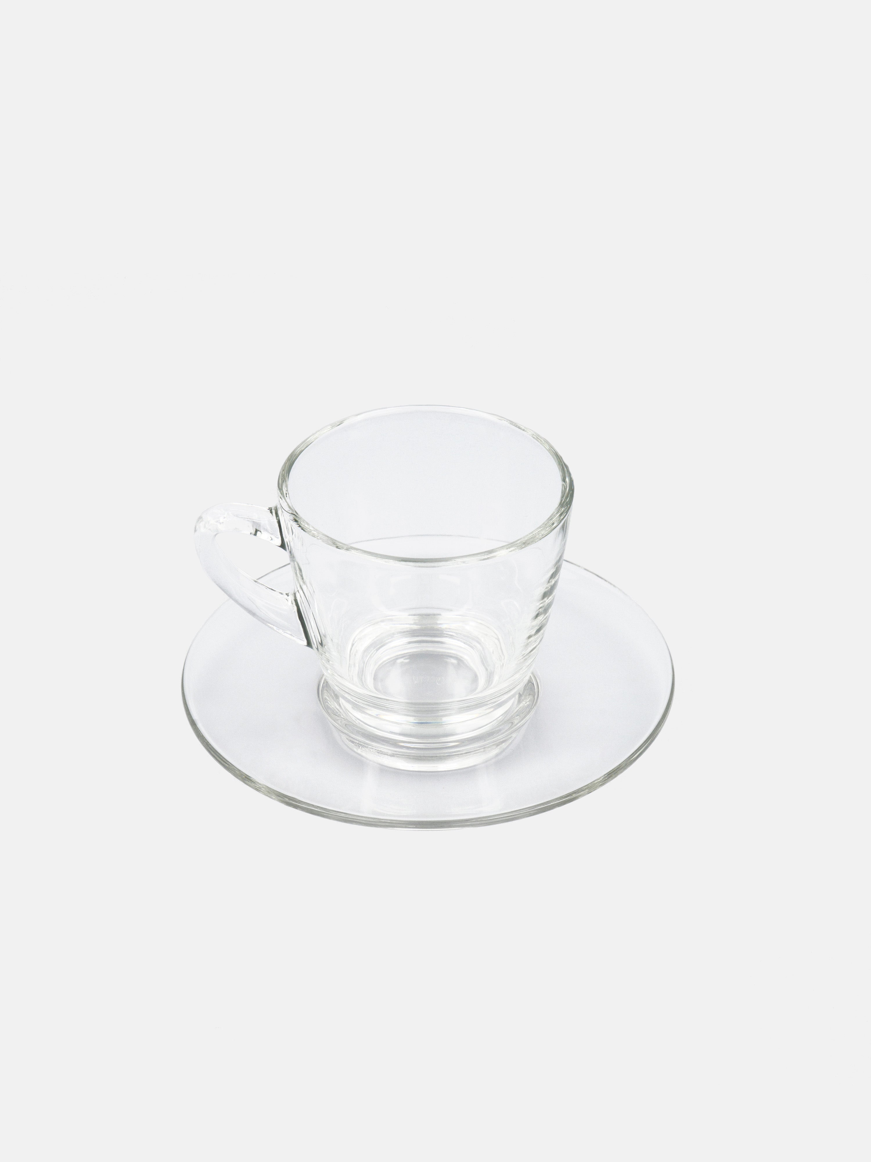 ספל זכוכית ותחתית Kenya