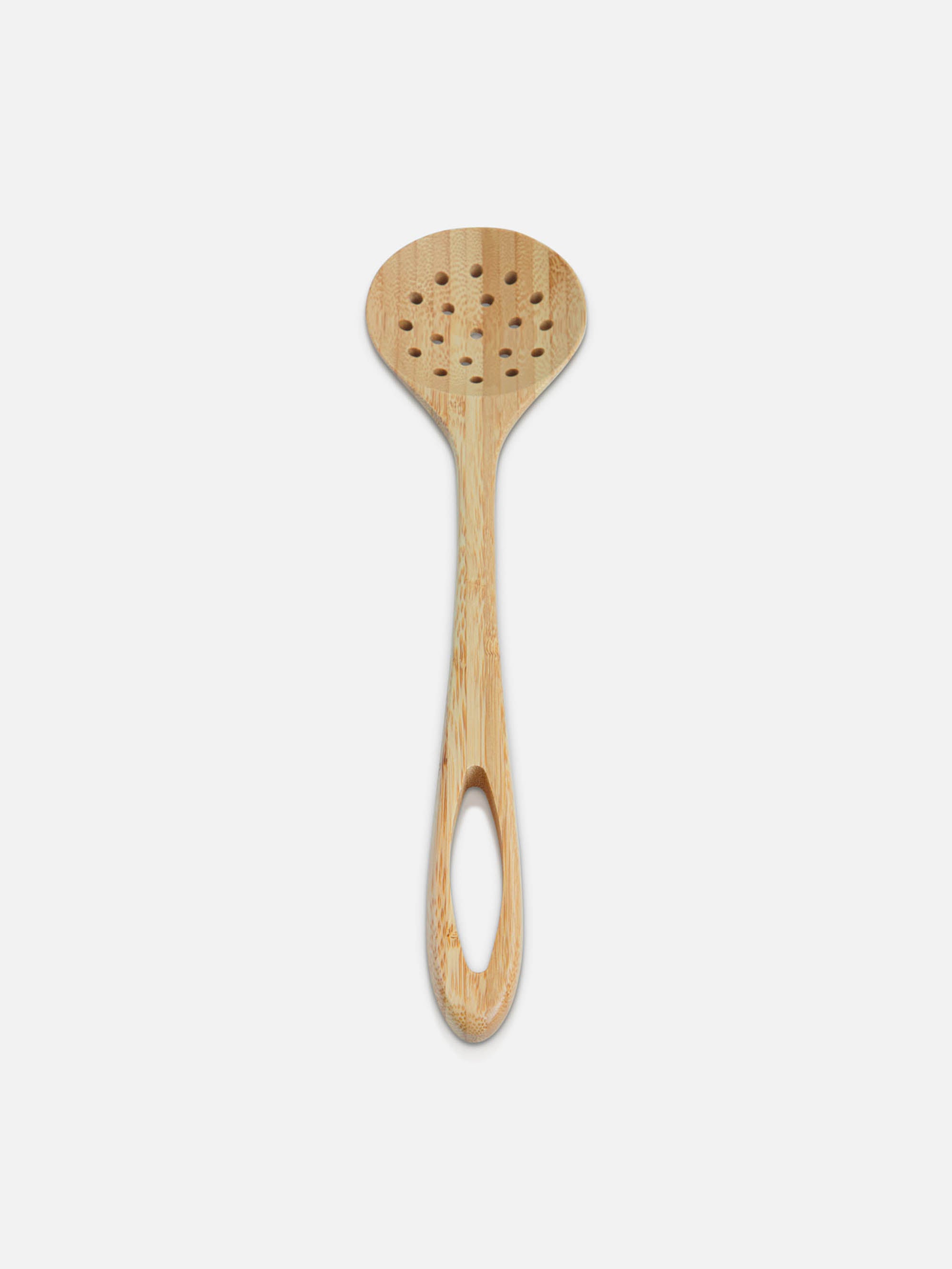 כף עץ מחוררת Bamboo