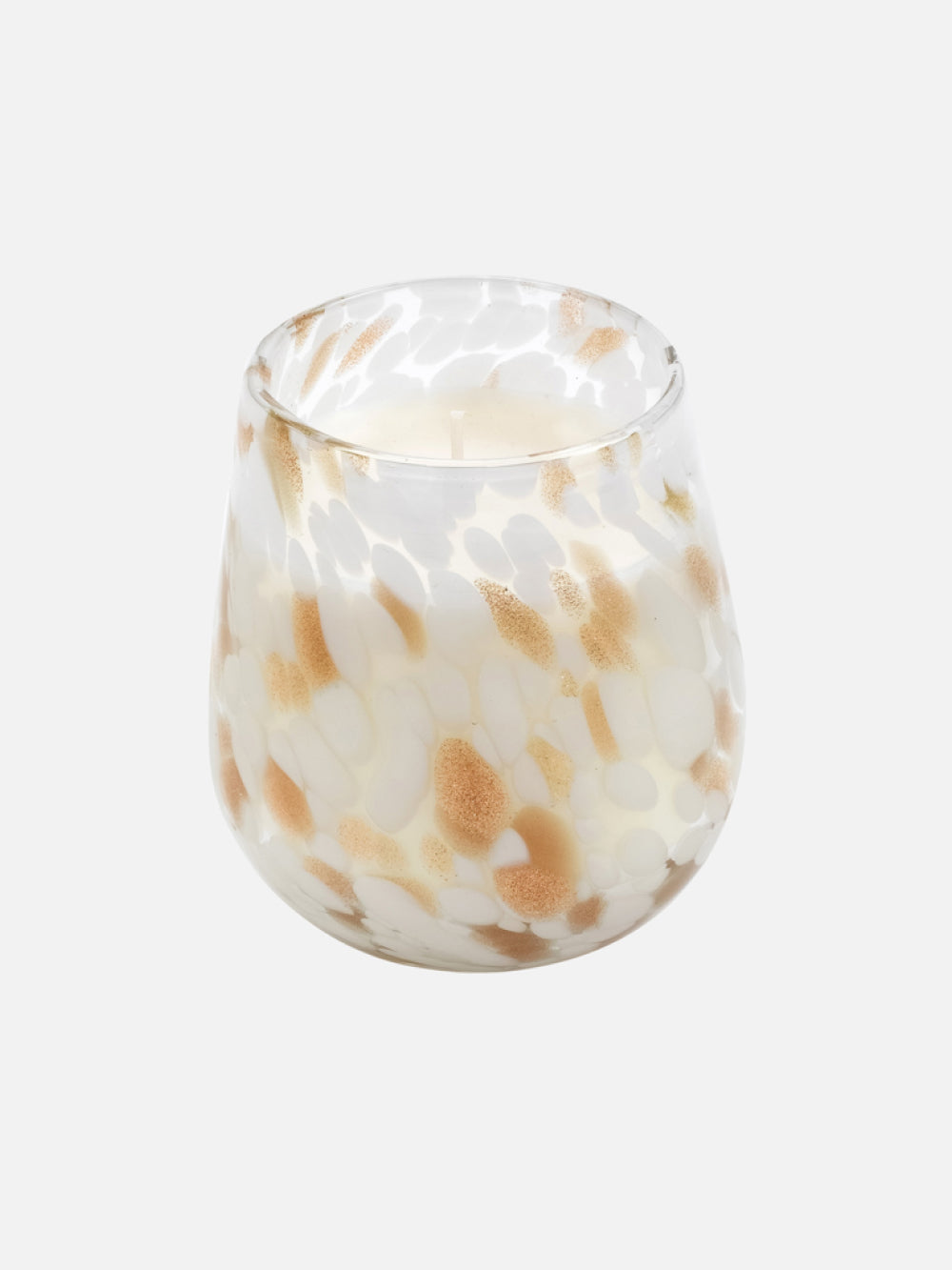 נר בכלי זכוכית Drop Gold