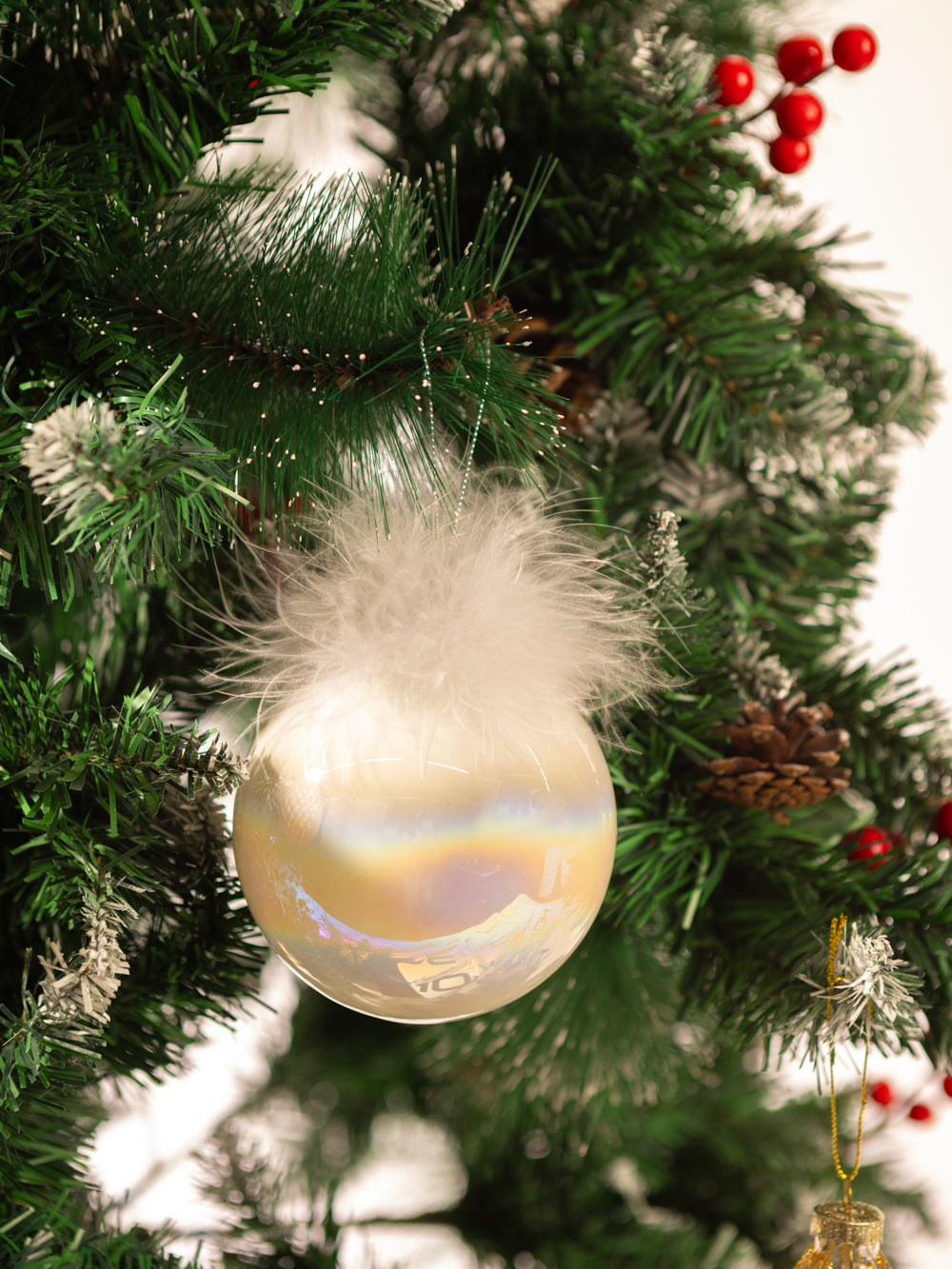 קישוט זהב לבן