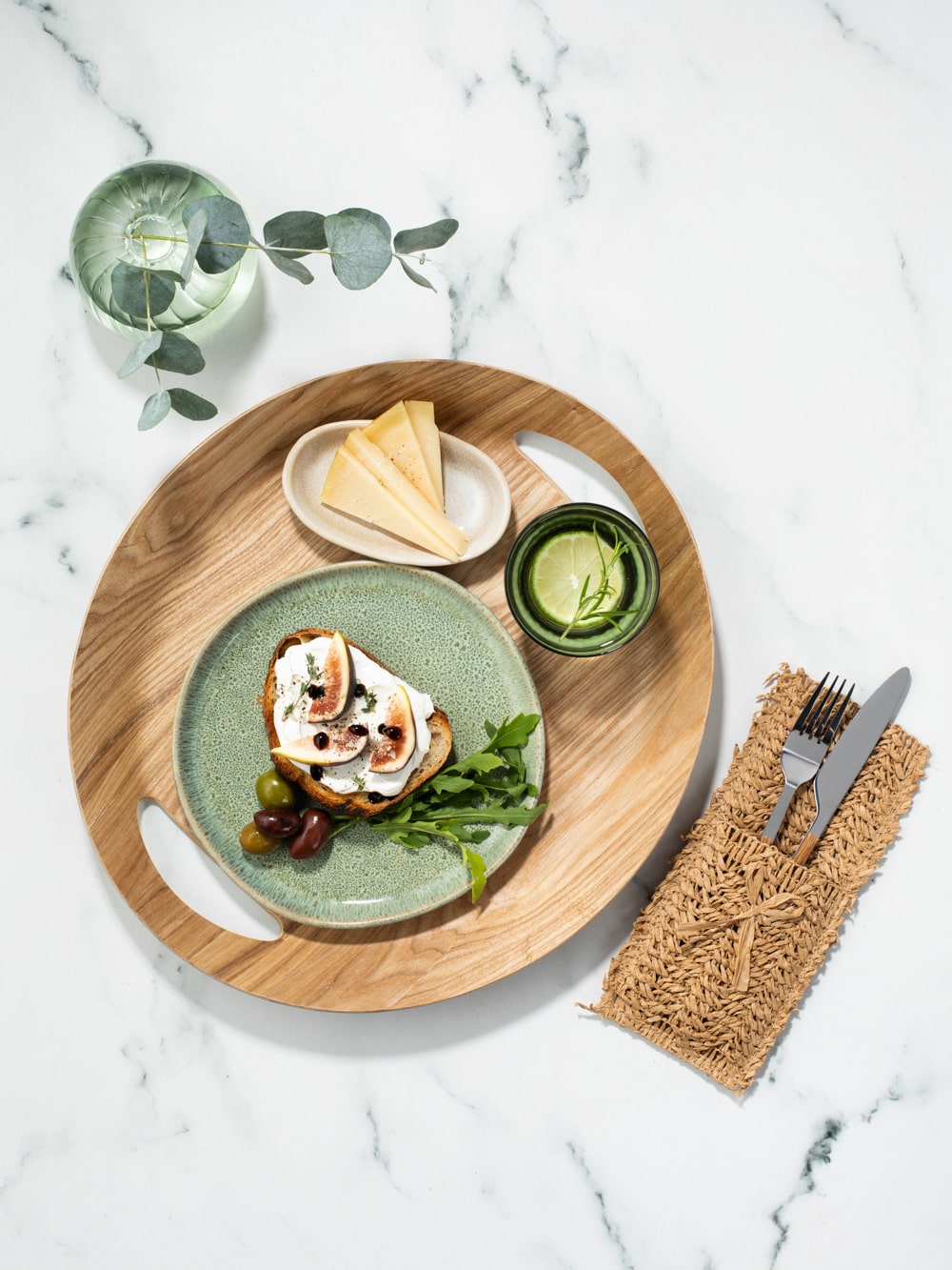 מגש עם ידיות Matcha