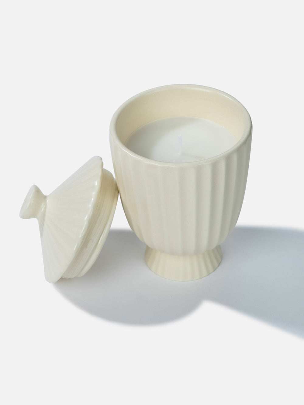 נר בכלי קרמיקה Bianco