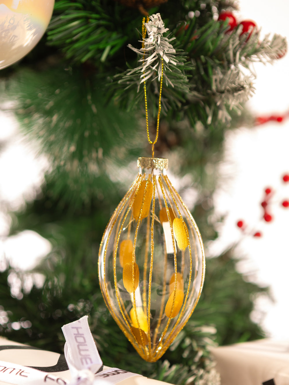 קישוט זהב מוארך