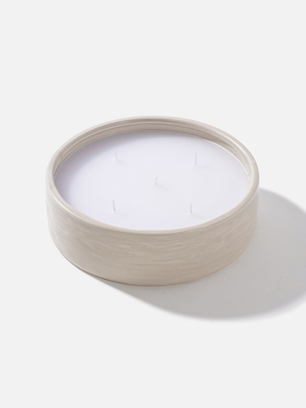 נר עגול בכלי קרמיקה