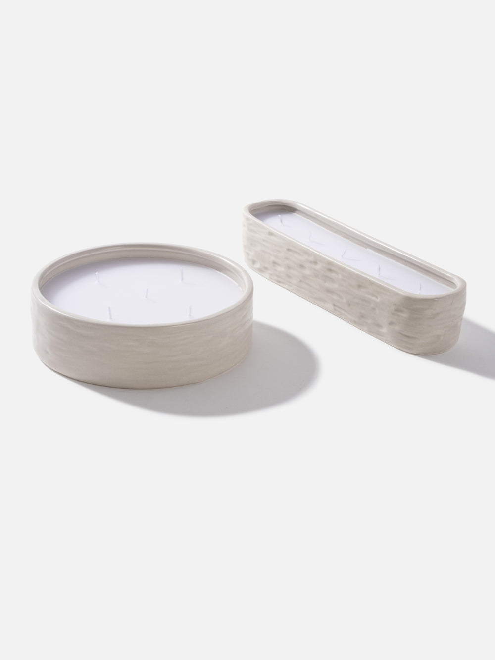 נר עגול בכלי קרמיקה