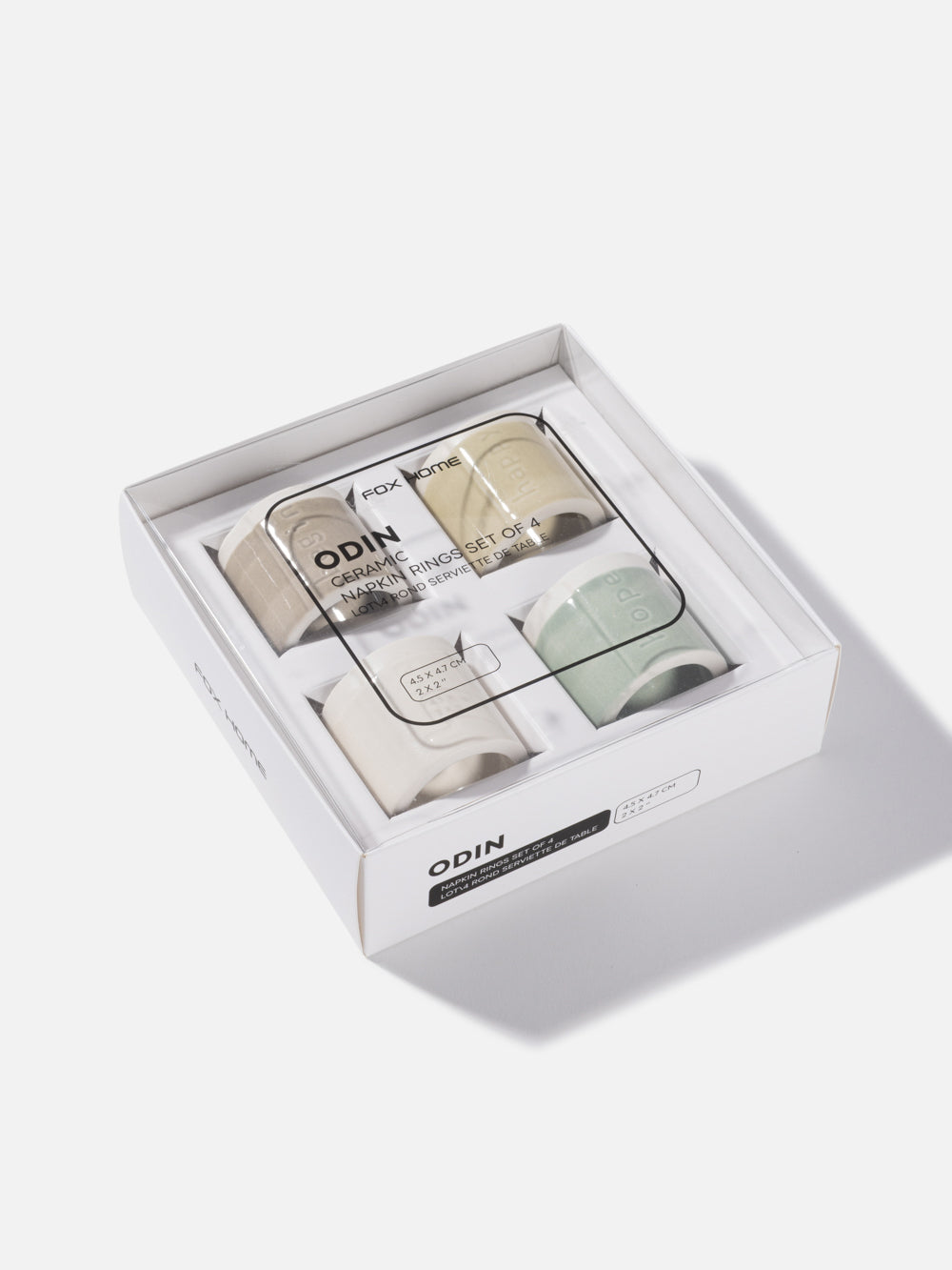 סט 4 חבקי מפיות Odin