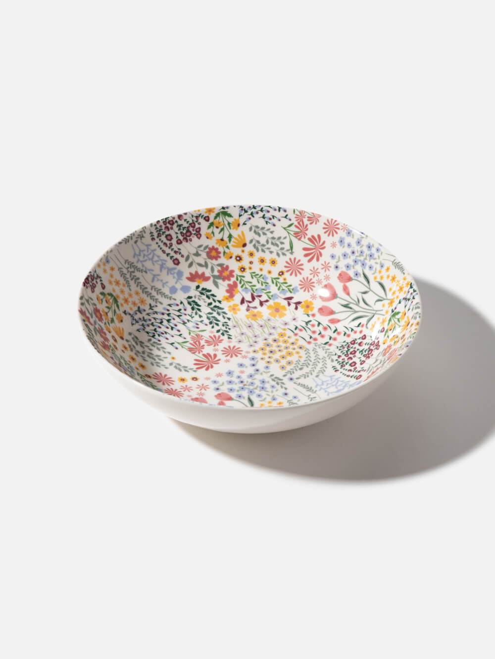קערת הגשה עגולה מקרמיקה עם הדפס פרחוני Blossom
