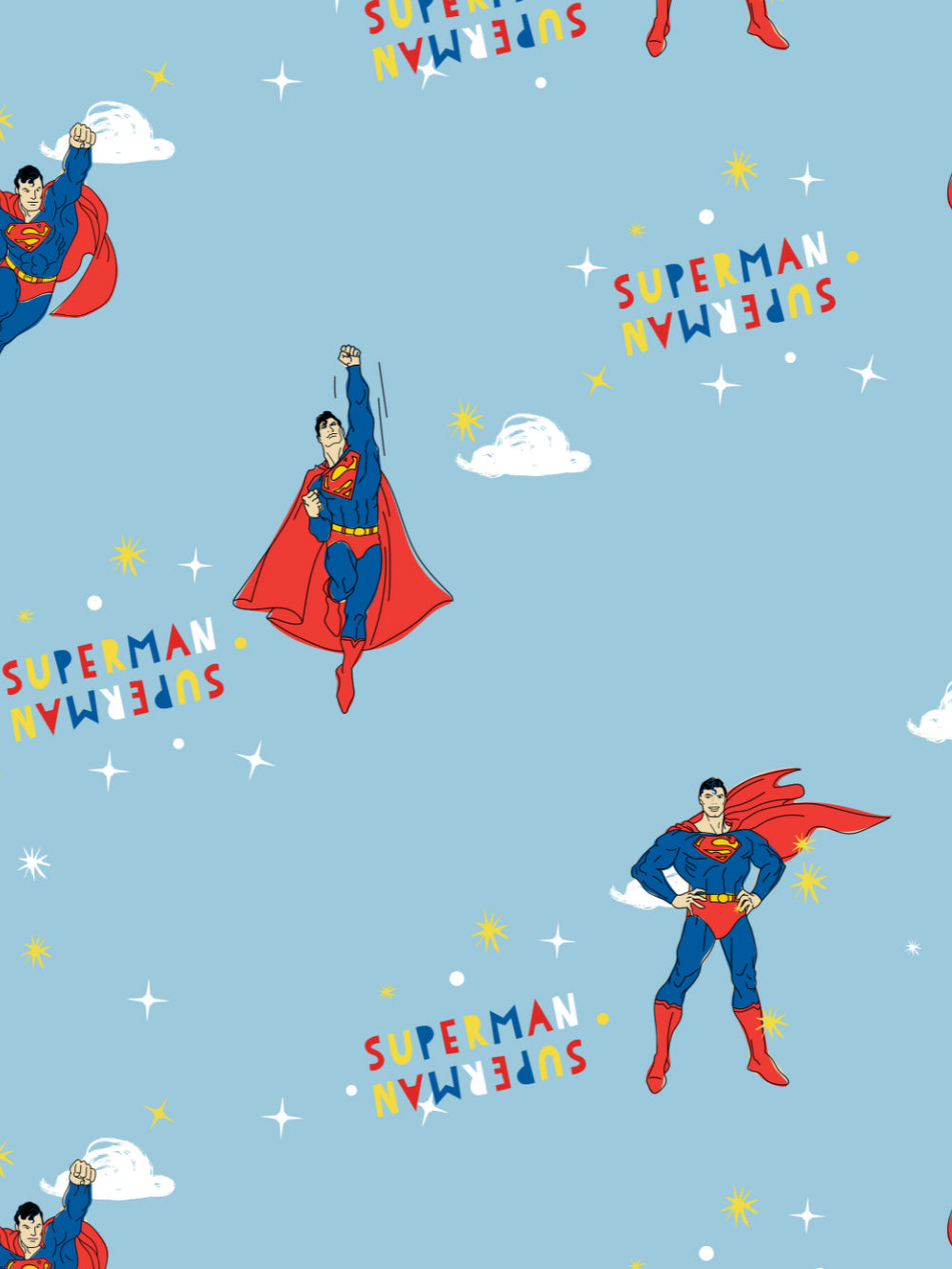 סט מצעים יחיד לילדים דגם סופרמן Superman Fly