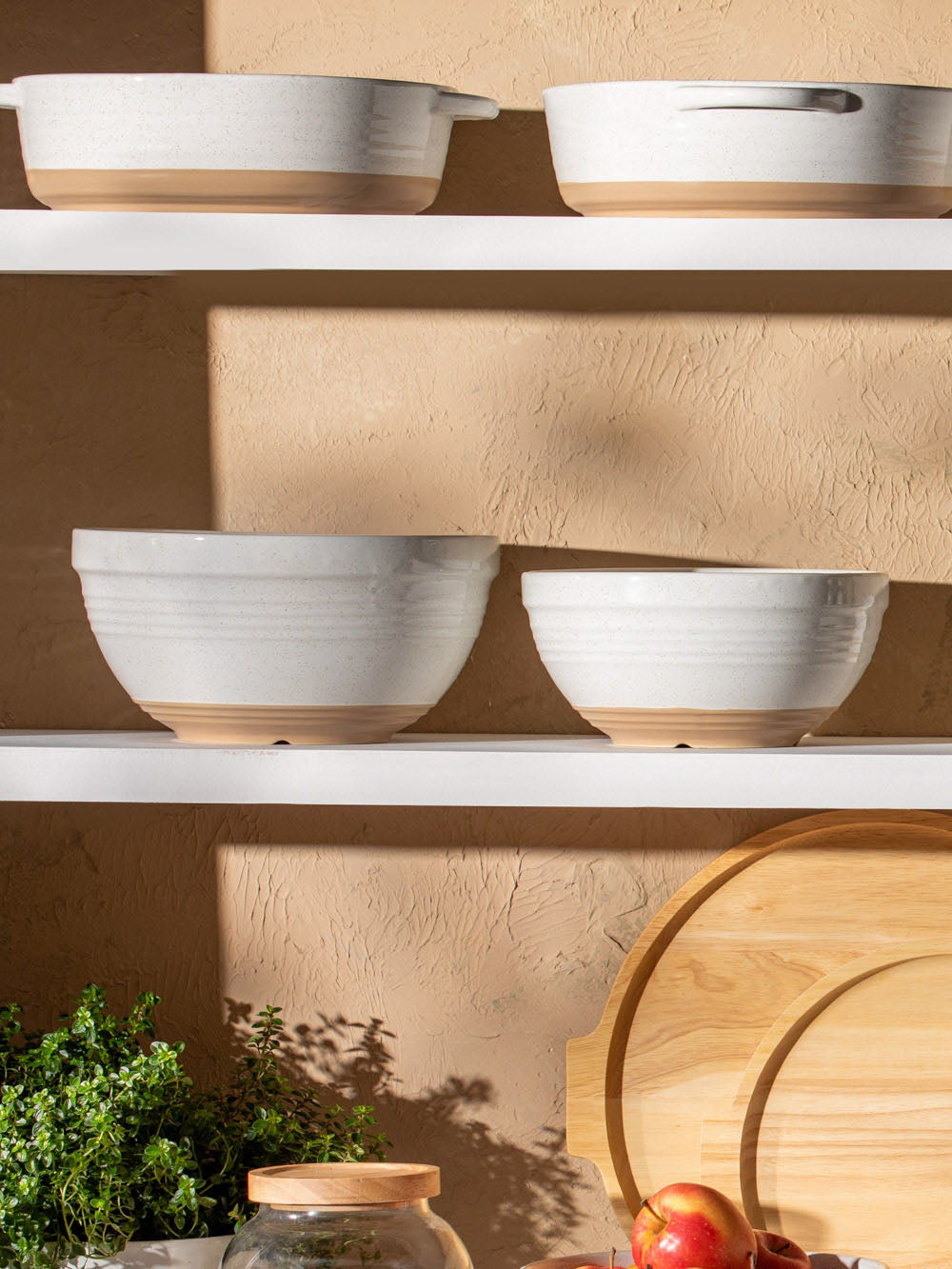 קערת הגשה 26 ס"מ מקרמיקה בגוון לבן Minty