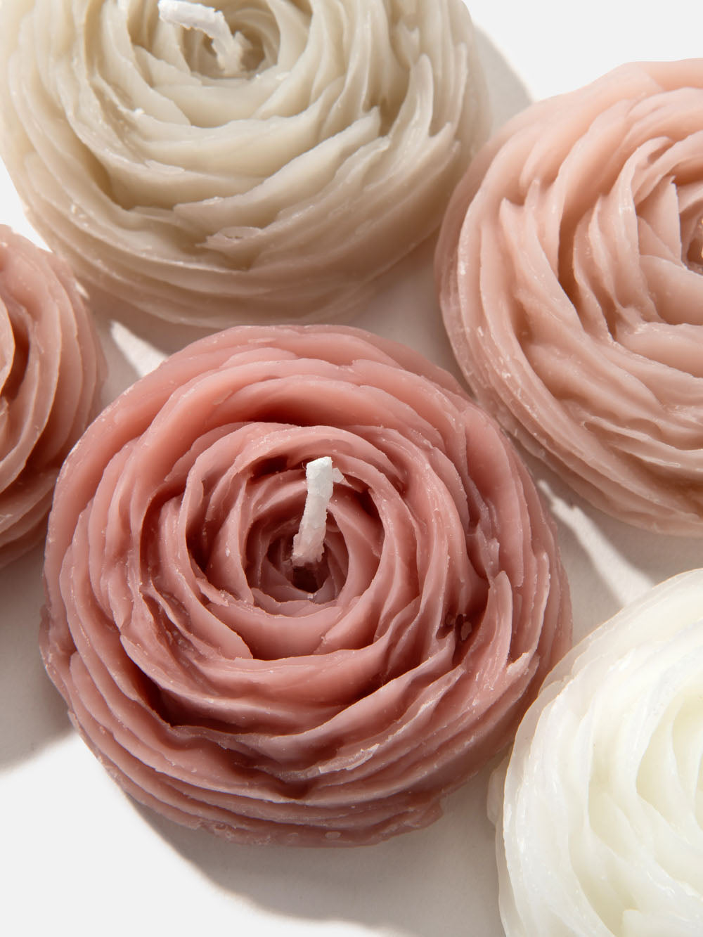 סט 5 נרות פרח Romance