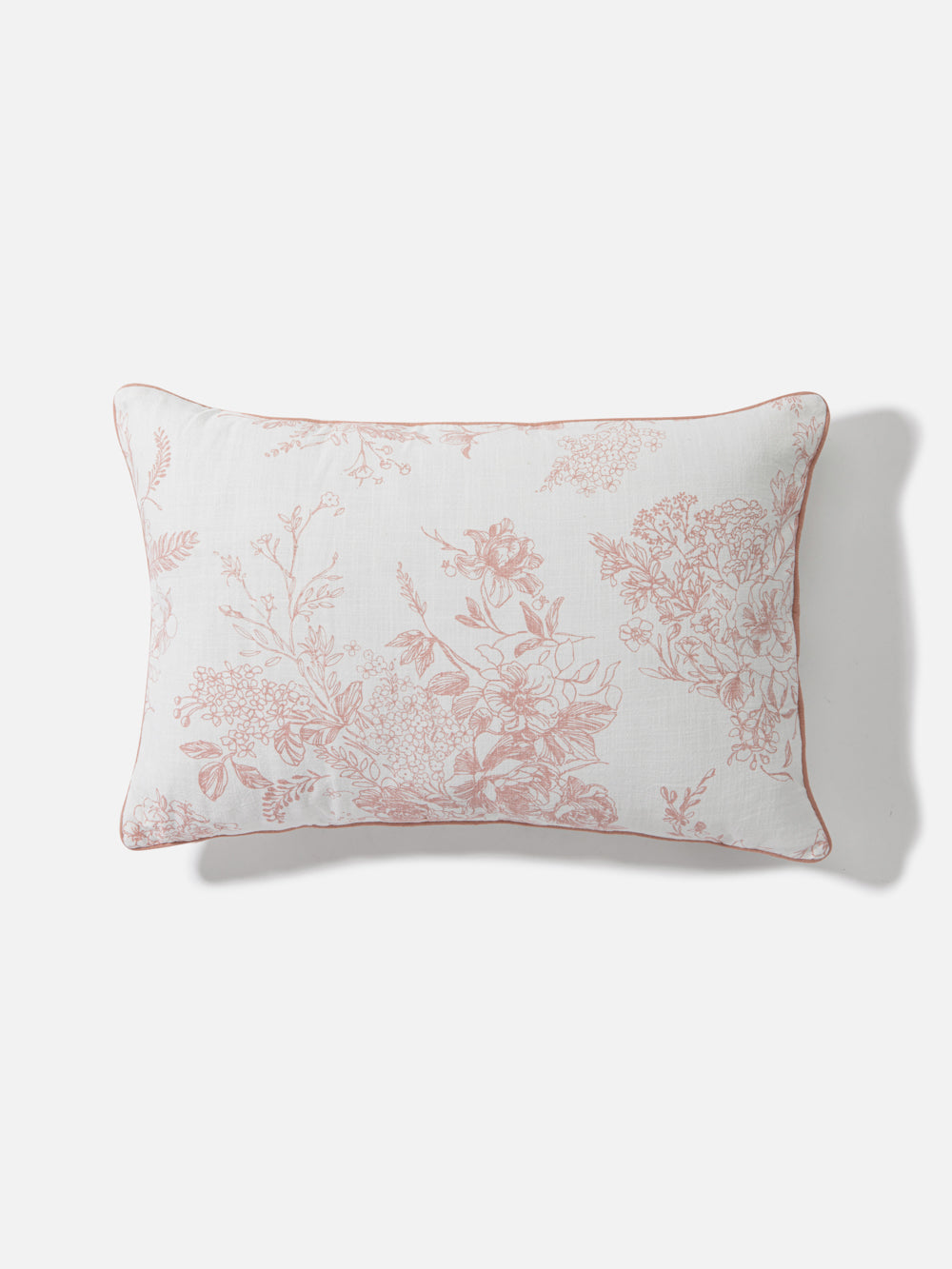 כרית נוי מלבנית עם הדפס פרחוני Julien