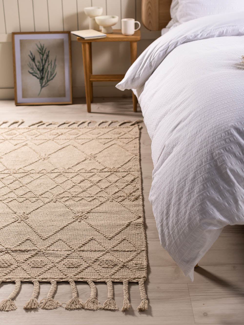 שטיח עבודת יד בגוון בז' טבעי Dexter