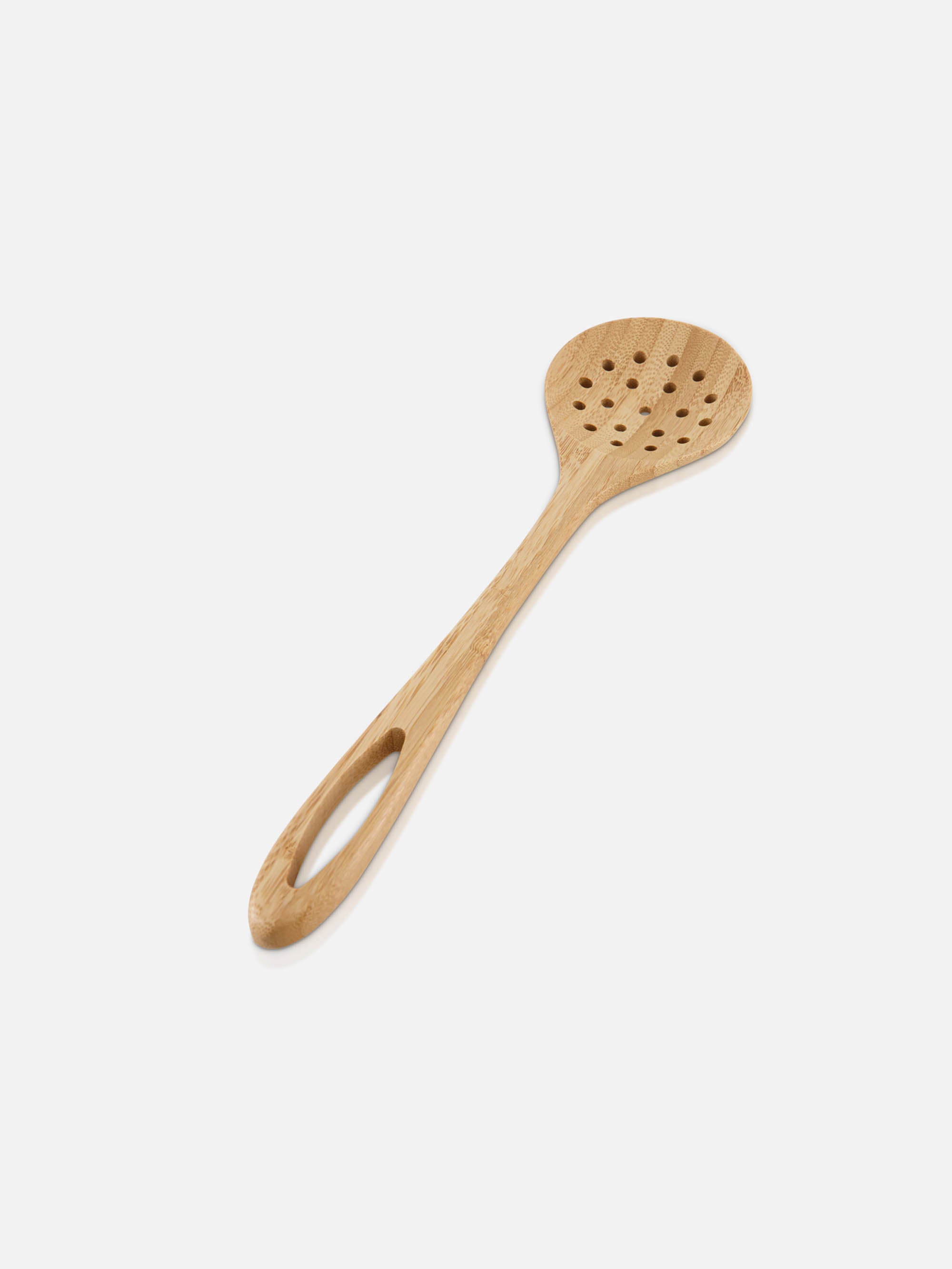 כף עץ מחוררת Bamboo