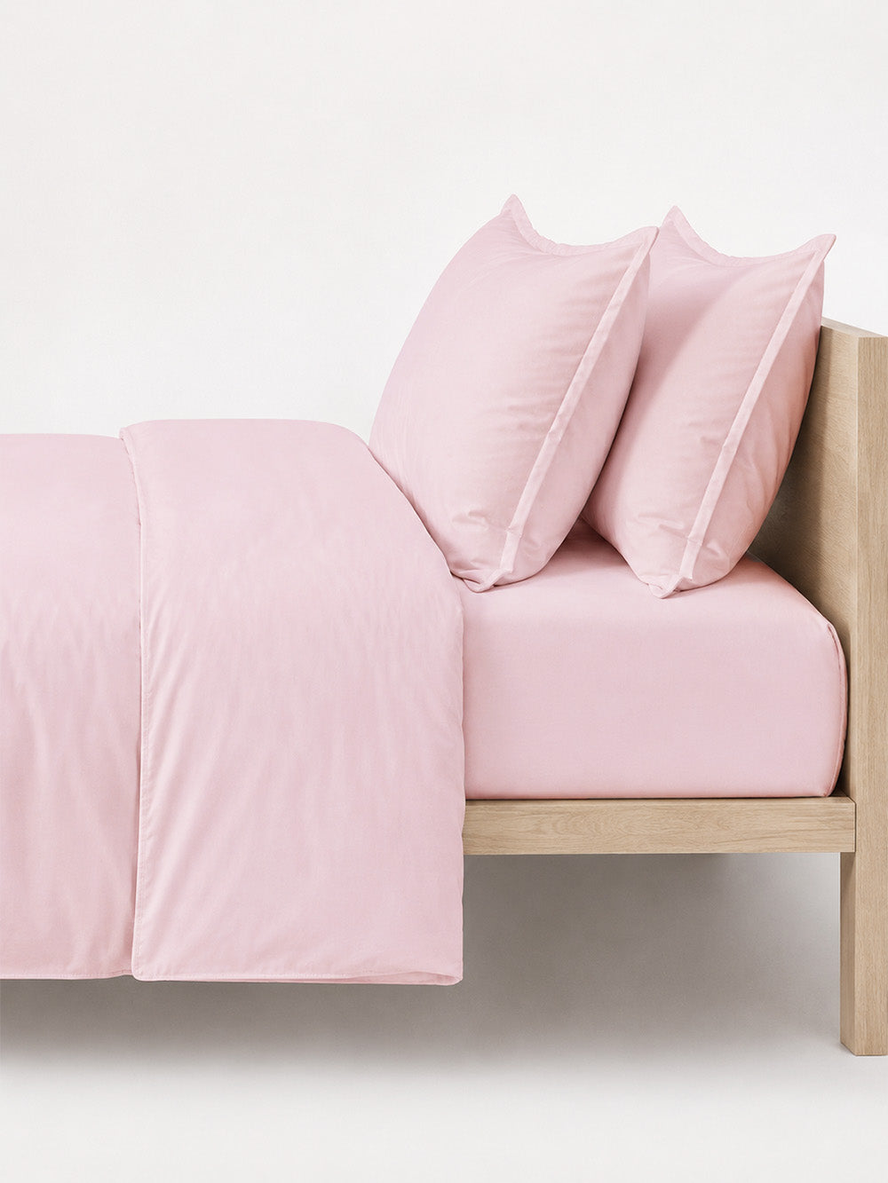 ציפית ג'רסי בגוון ורוד מכותנה סרוקה Solid