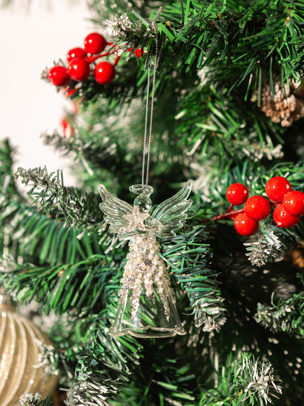 קישוט מלאך שקוף