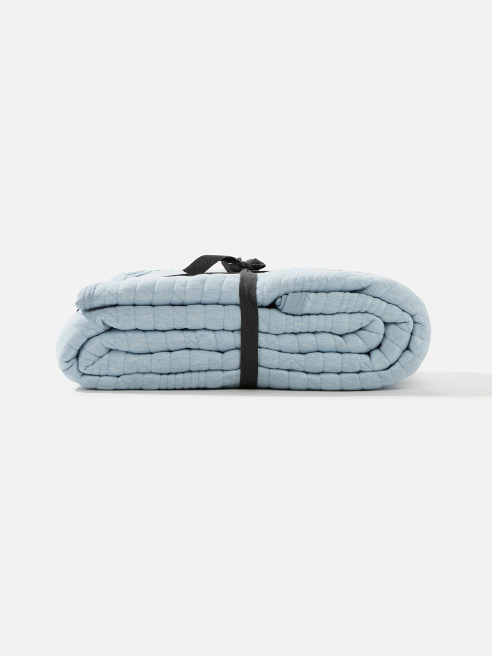 שמיכת ג'רסי במילוי דק בגוון תכלת בהיר Alanis