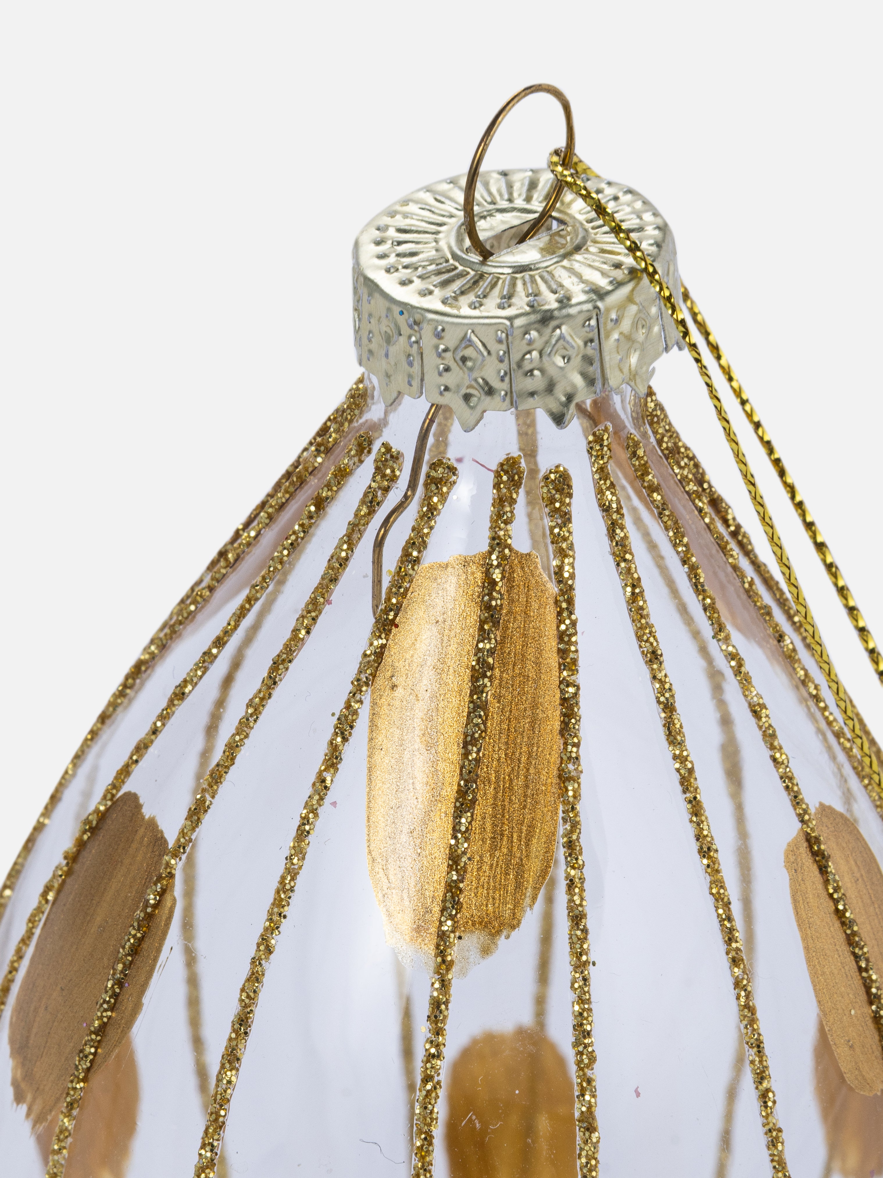 קישוט זהב מוארך