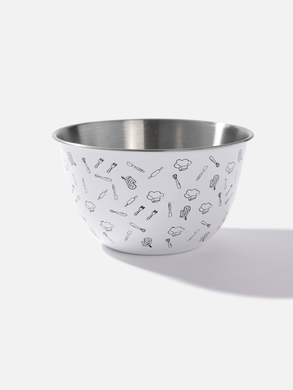 קערת ערבוב מנירוסטה עם הדפסים Cucina