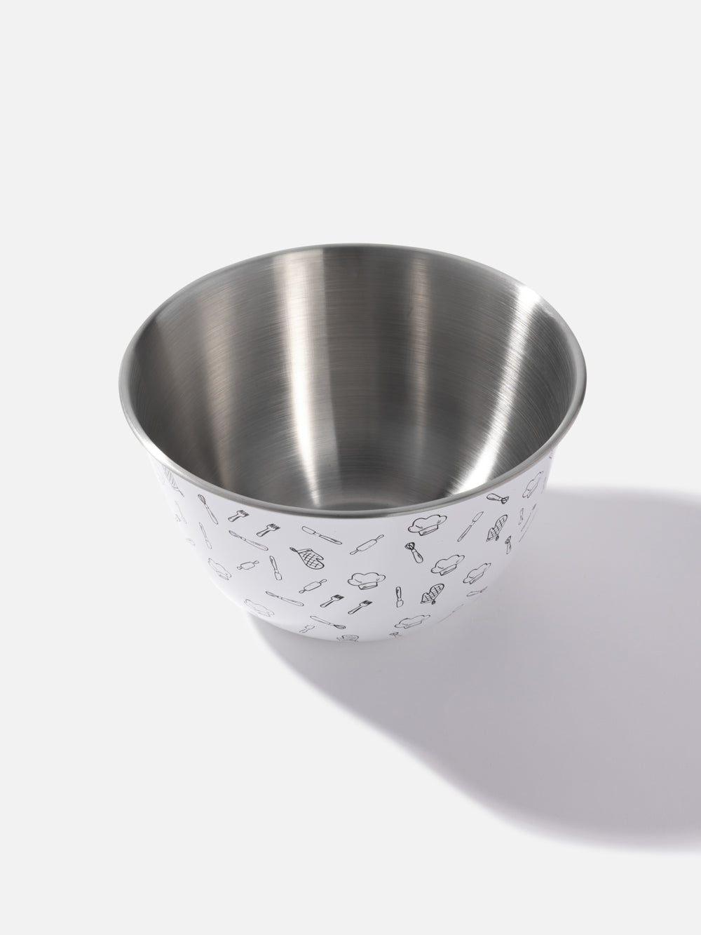 קערת ערבוב מנירוסטה עם הדפסים Cucina