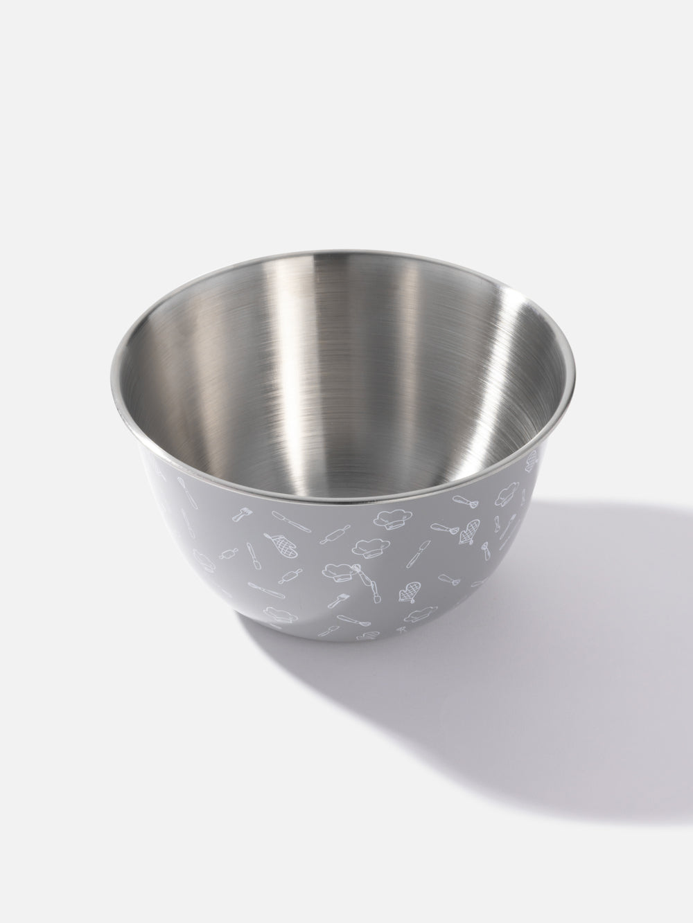קערת ערבוב מנירוסטה עם הדפסים Cucina