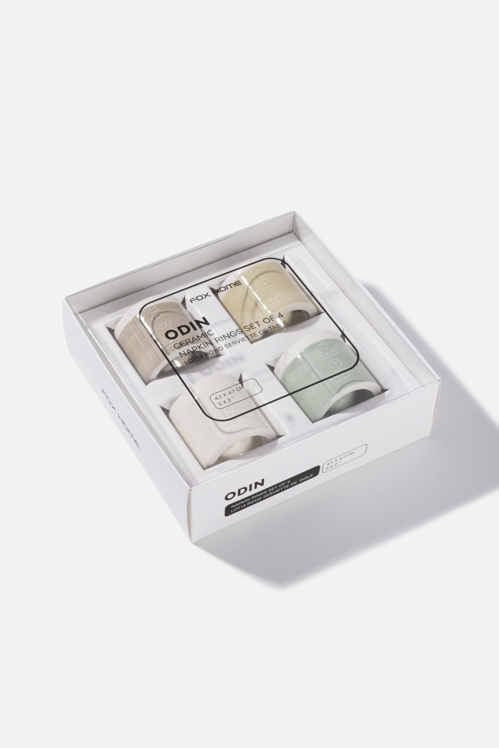 סט 4 חבקי מפיות Odin