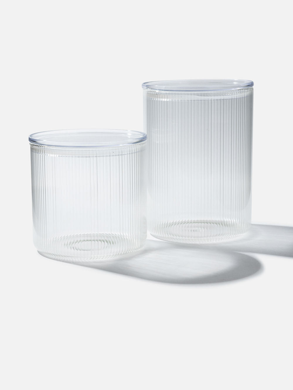 צנצנת זכוכית Plisse