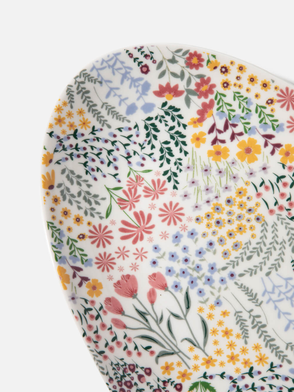 אובל הגשה עשוי קרמיקה בעיטור פרחוני Blossom