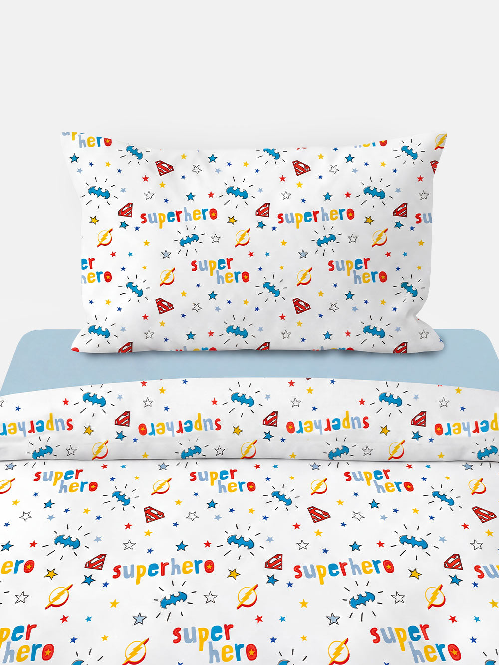 סט מצעים יחיד לילדים SUPERHERO