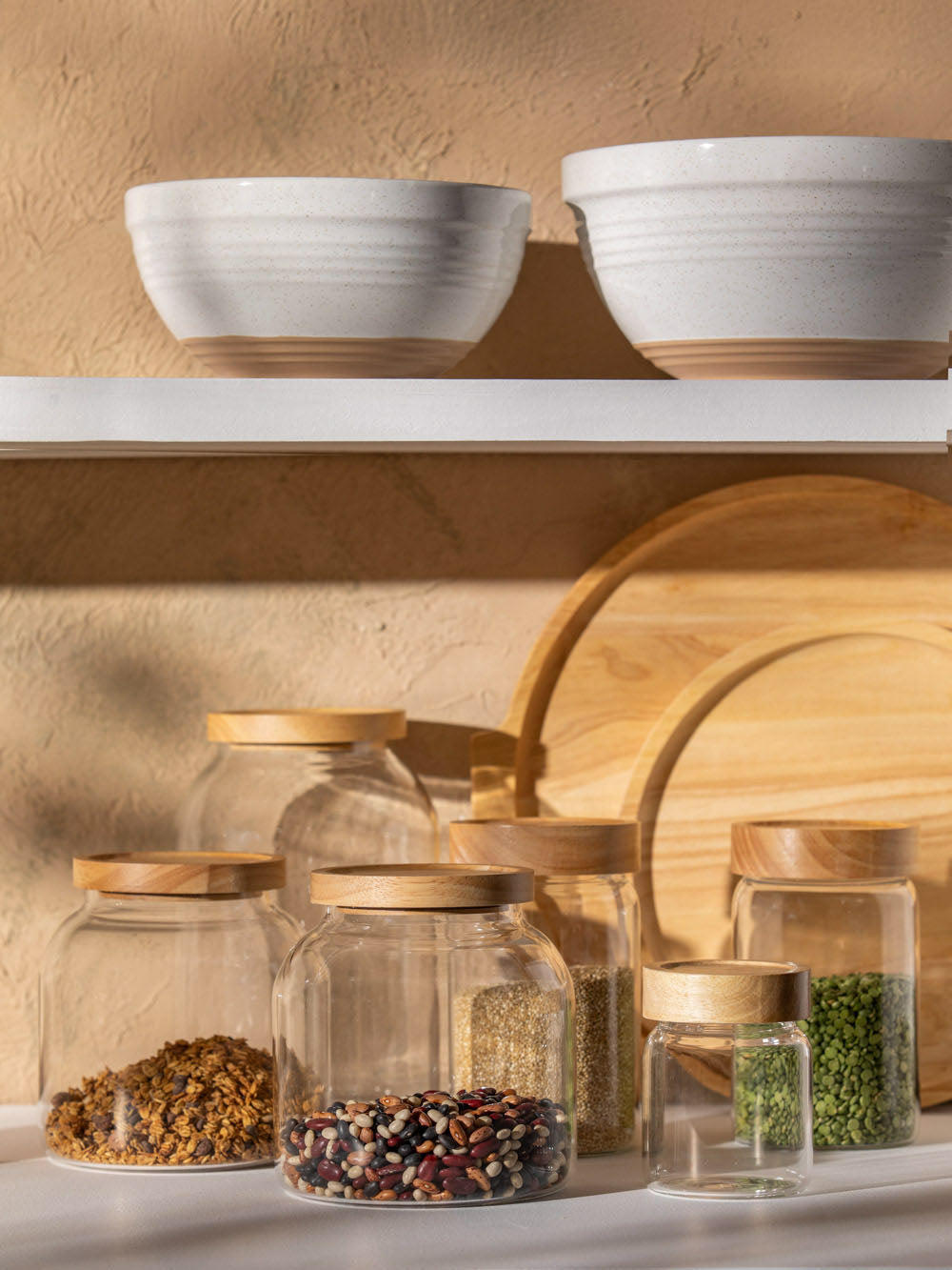 צנצנת זכוכית קטנה Timber