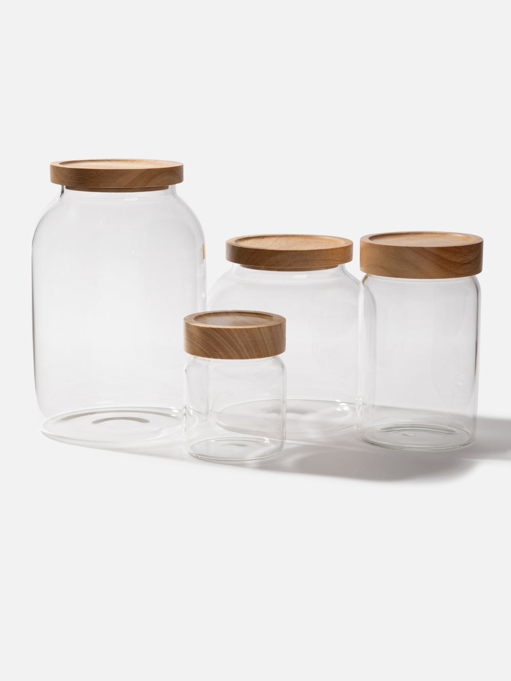 צנצנת זכוכית בינונית Timber