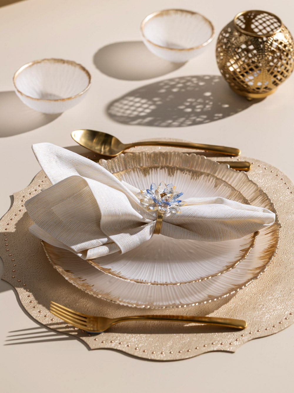 פלייסמט בגוון זהב שמפניה Spirit