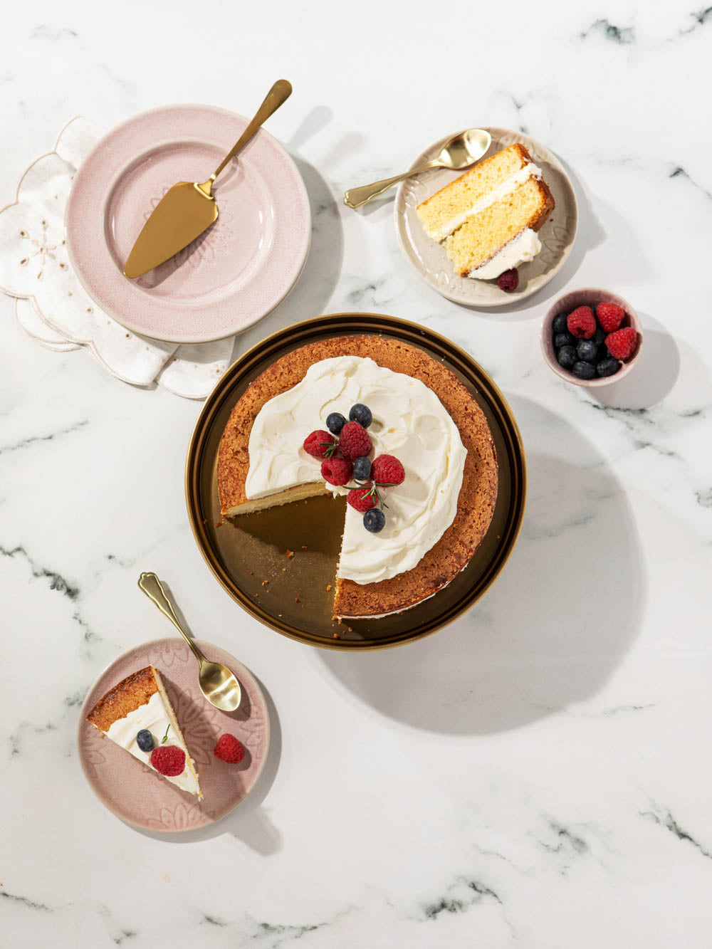 סט כף הגשה וסכין Serenity