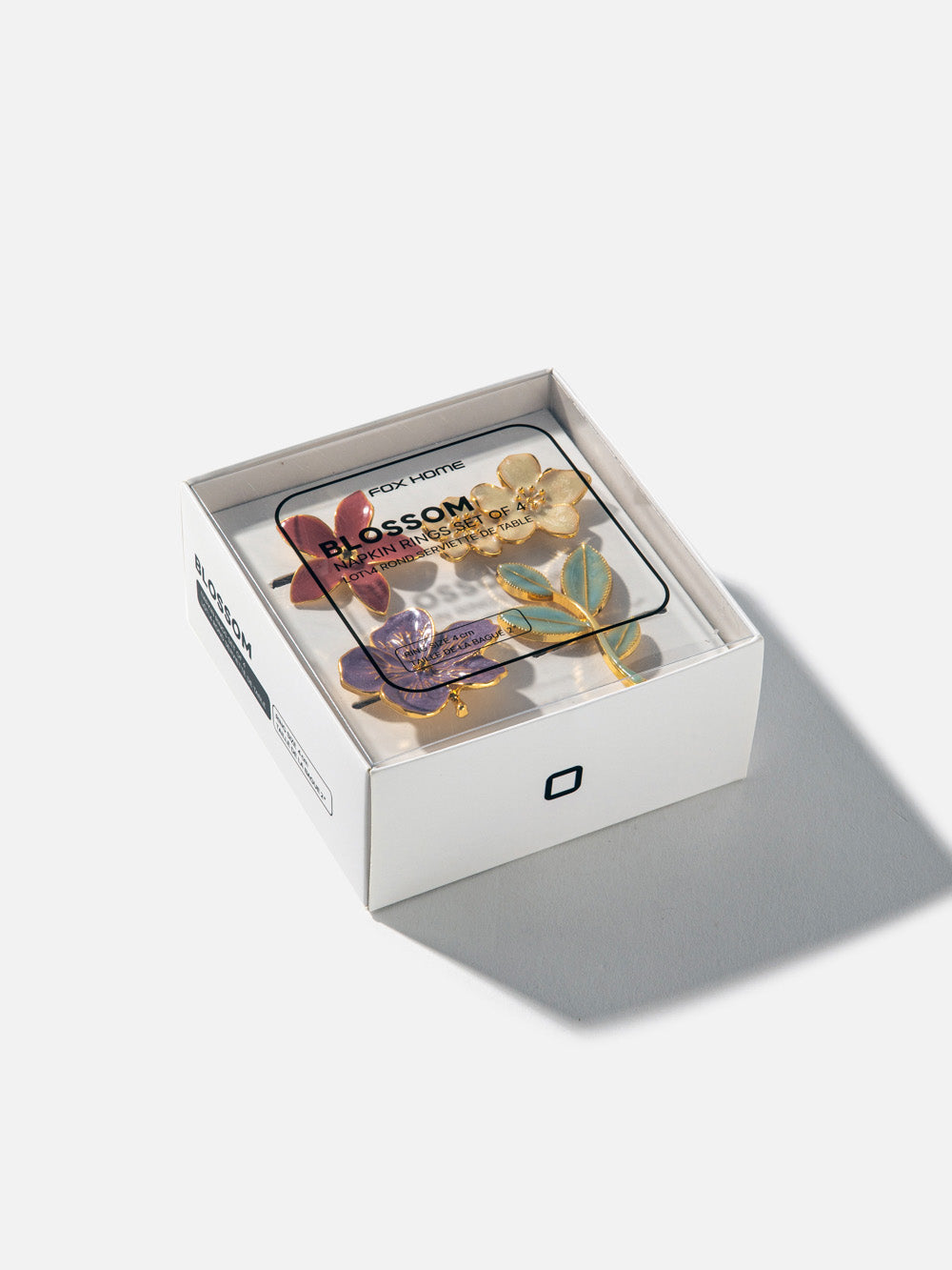 סט 4 חבקי מפיות Blossom