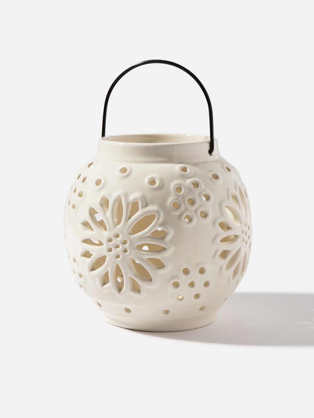 עששית קרמיקה בגוון קרם Charm