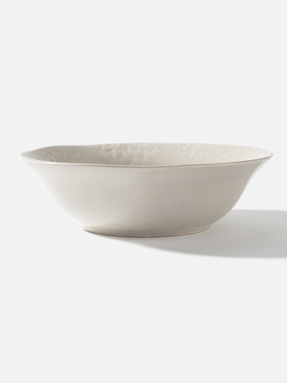 קערת הגשה 24 ס"מ מקרמיקה בגוון קרם Charm