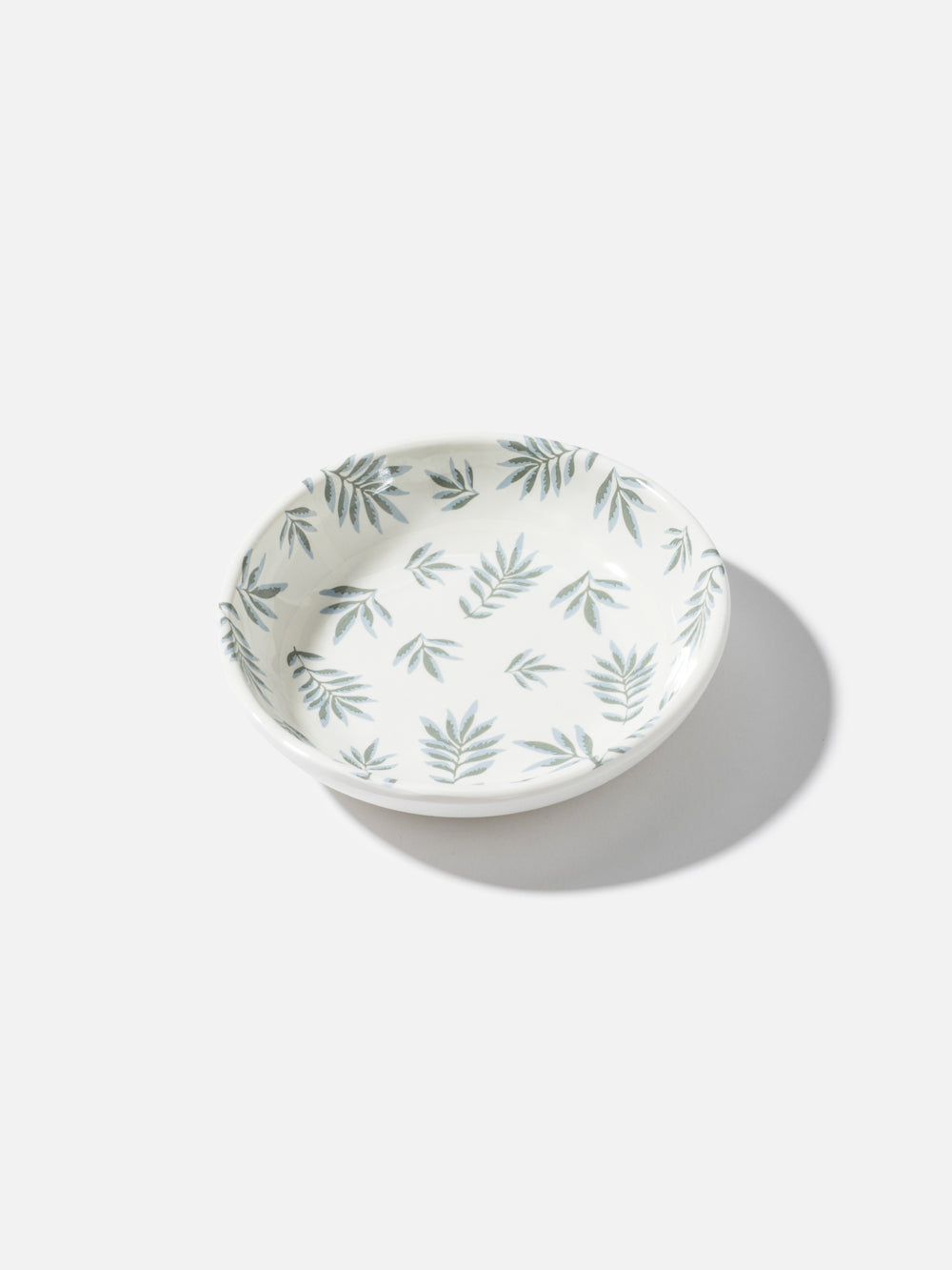 קערית עגולה ממלמין עם הדפס עלים Leaf