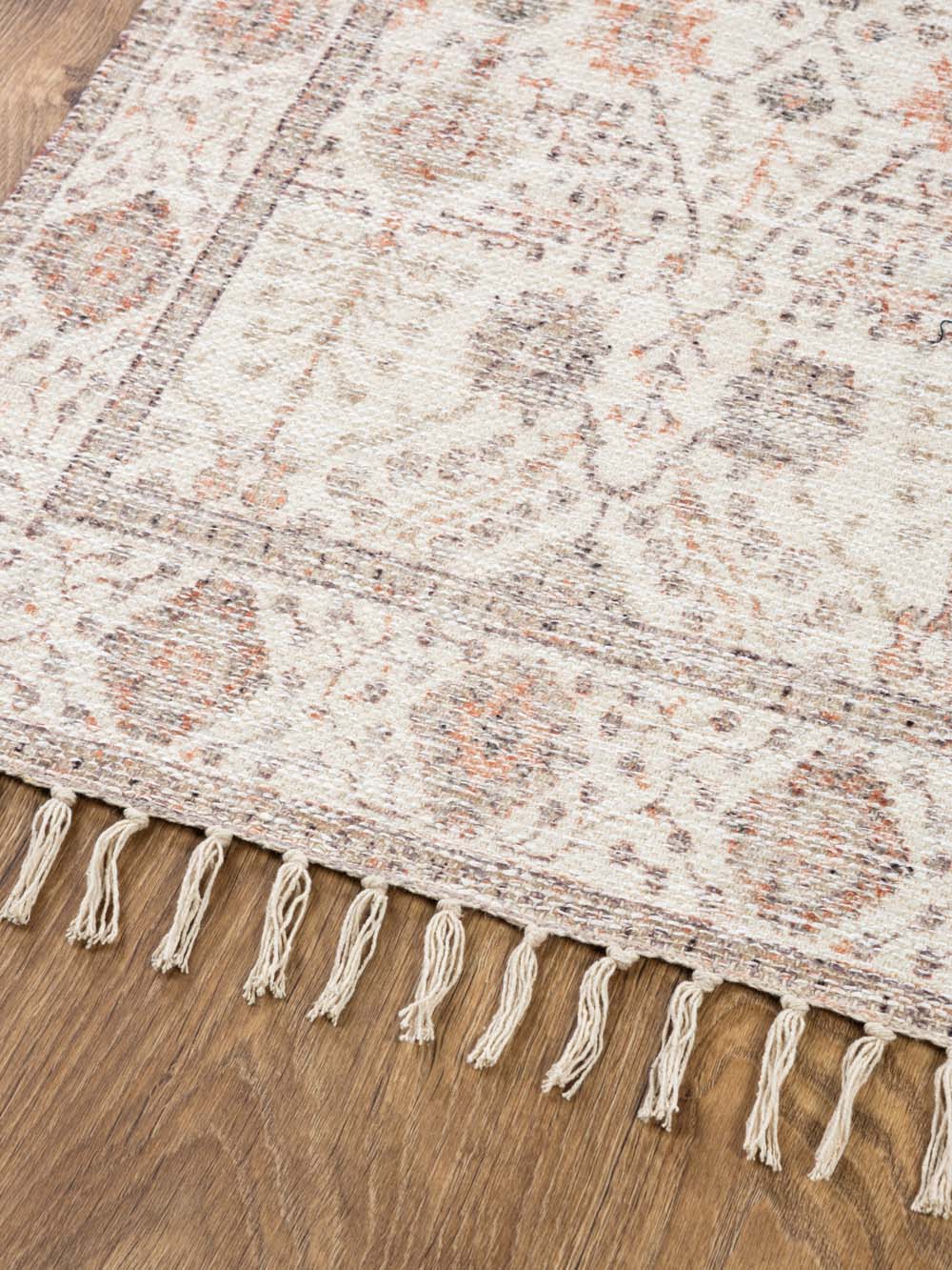 שטיח עבודת יד סגנון אוריינטלי בגווני בז’ וחום  Sunset