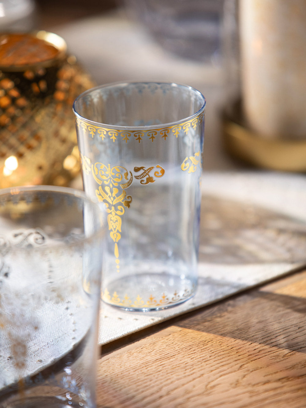 כוס זכוכית שקופה בגוון כחול בהיר Spirit