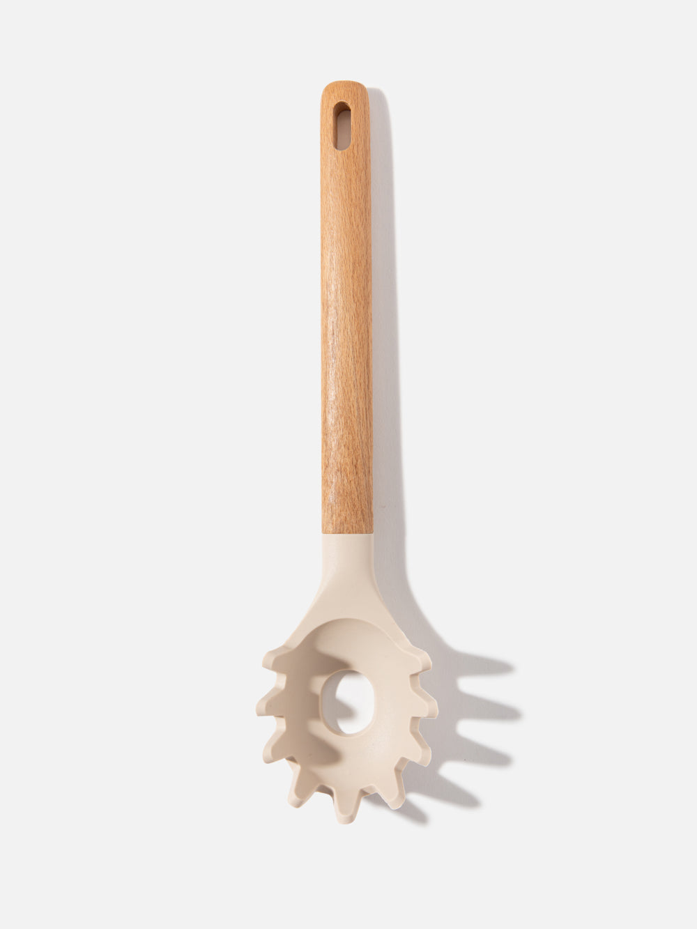 כף ספגטי עץ וסיליקון Calma