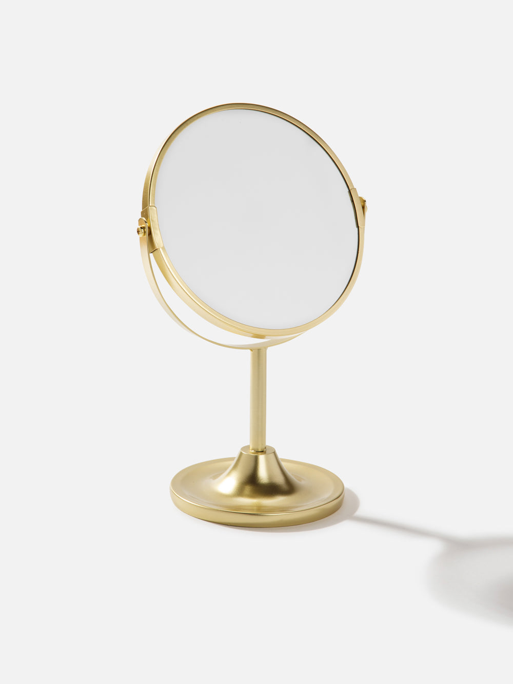 מראת שולחן עגולה בגימור זהב מוברש Samara