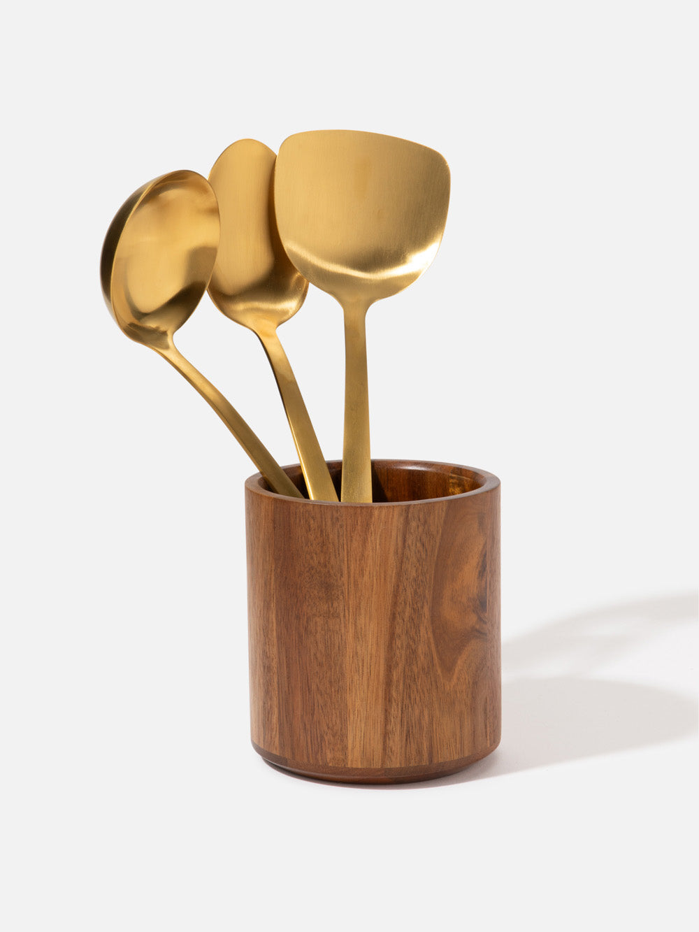 מעמד לכלים מעץ טבעי בגוון חום Crown