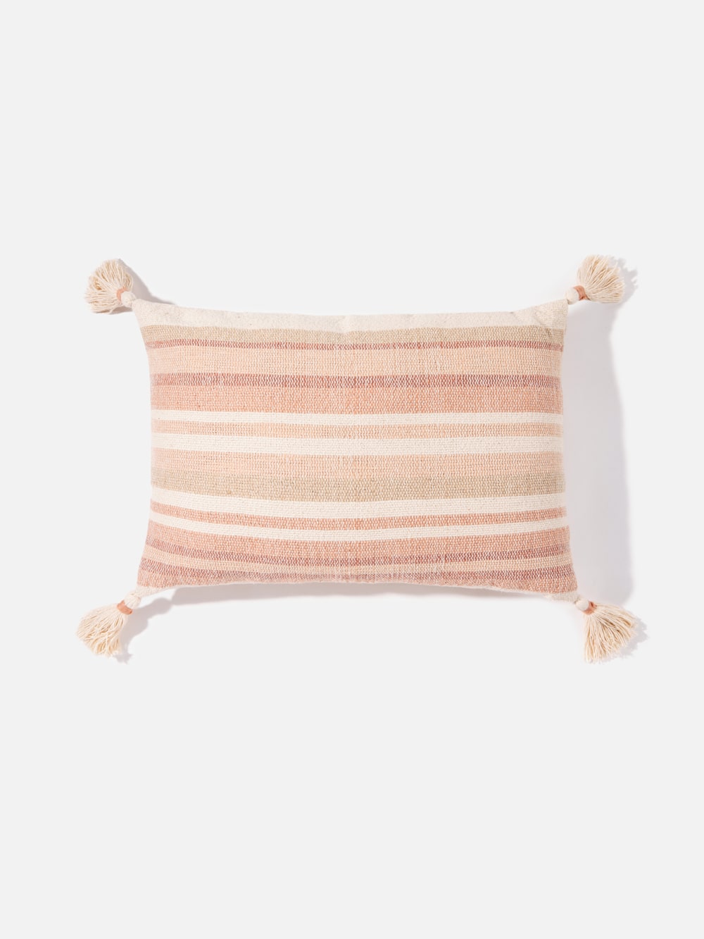 כרית נוי מלבנית בגווני טרקוטה, בז’ ולבן, Sunset