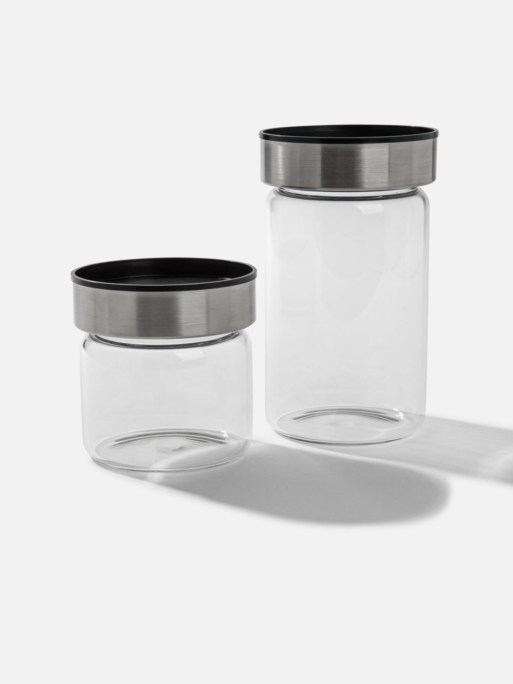 צנצנת אחסון מזכוכית L Lumina