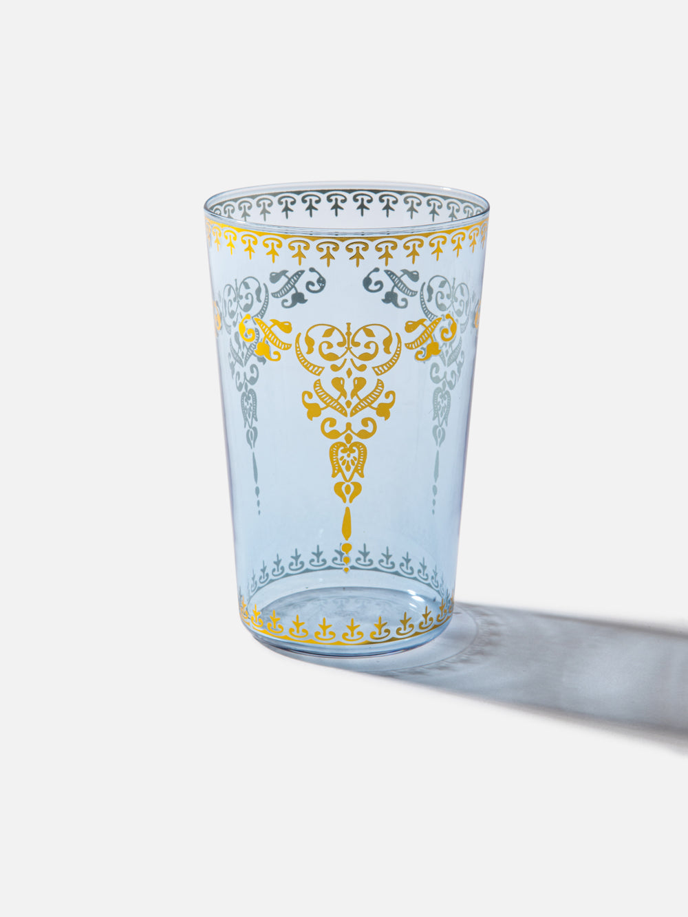 מארז 6 כוסות ומגש בגוון זהב Spirit