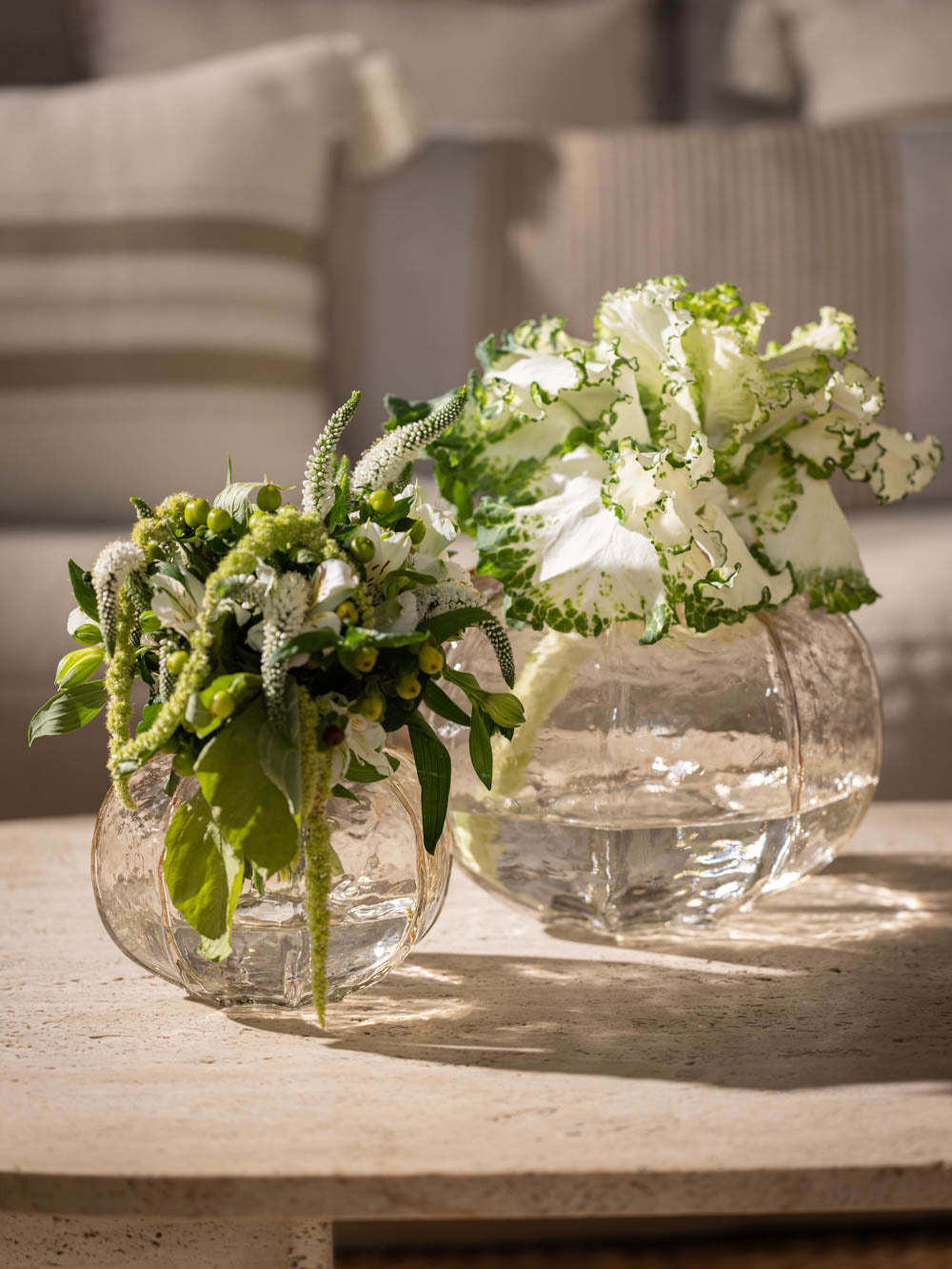 אגרטל זכוכית 13 ס"מ בגוון ענבר ARLIN