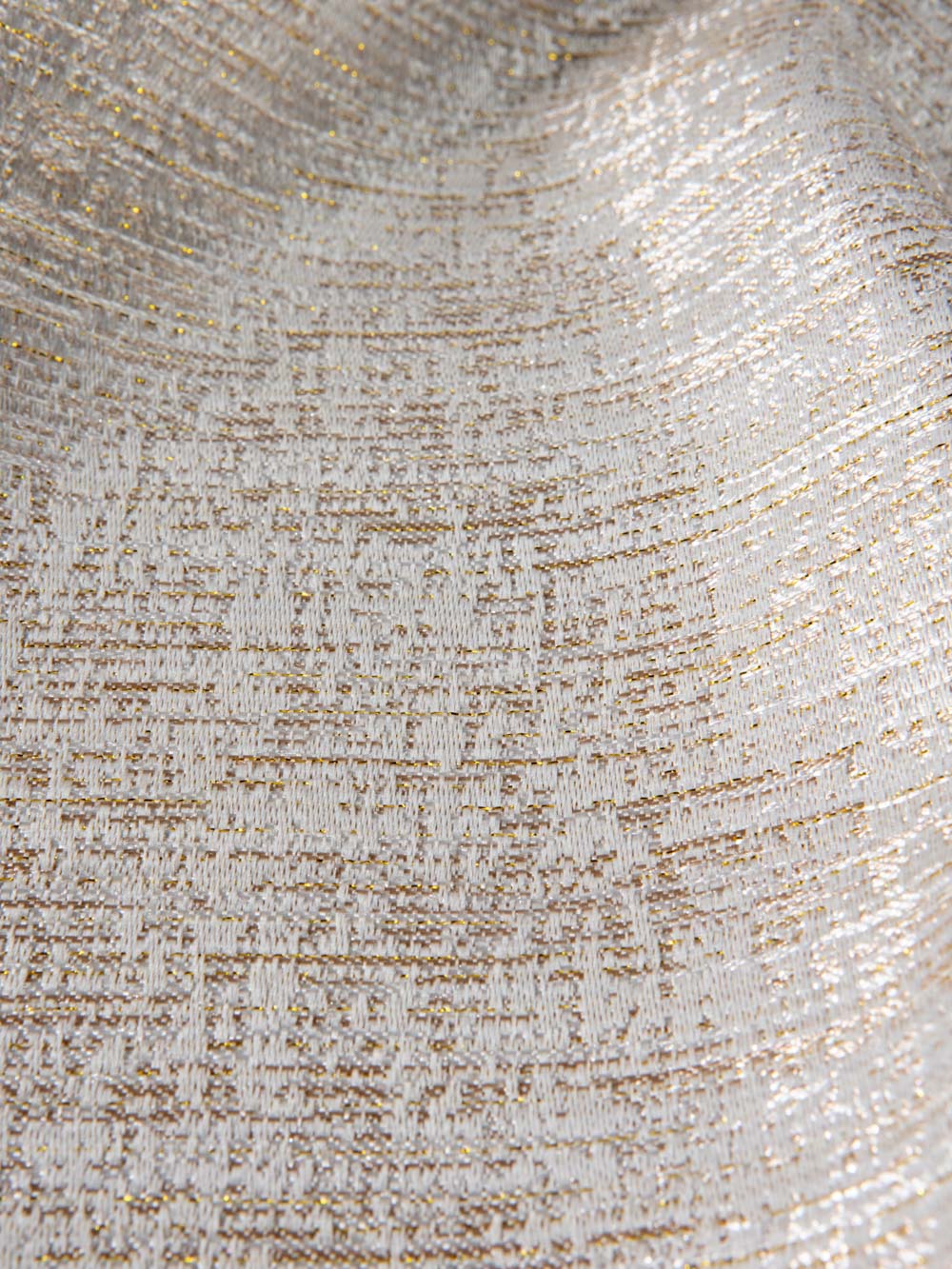מפת שולחן עגולה בעיצוב אלגנטי בגוון זהוב Marble