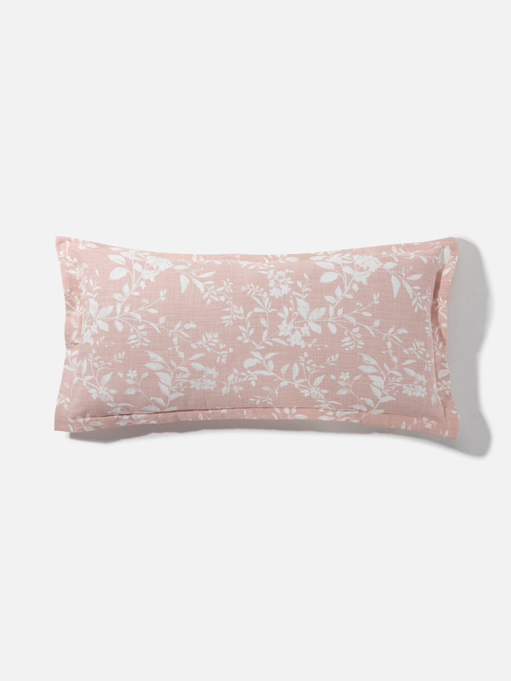 כרית נוי מלבנית בגוון ורוד עם הדפס פרחוני Rose