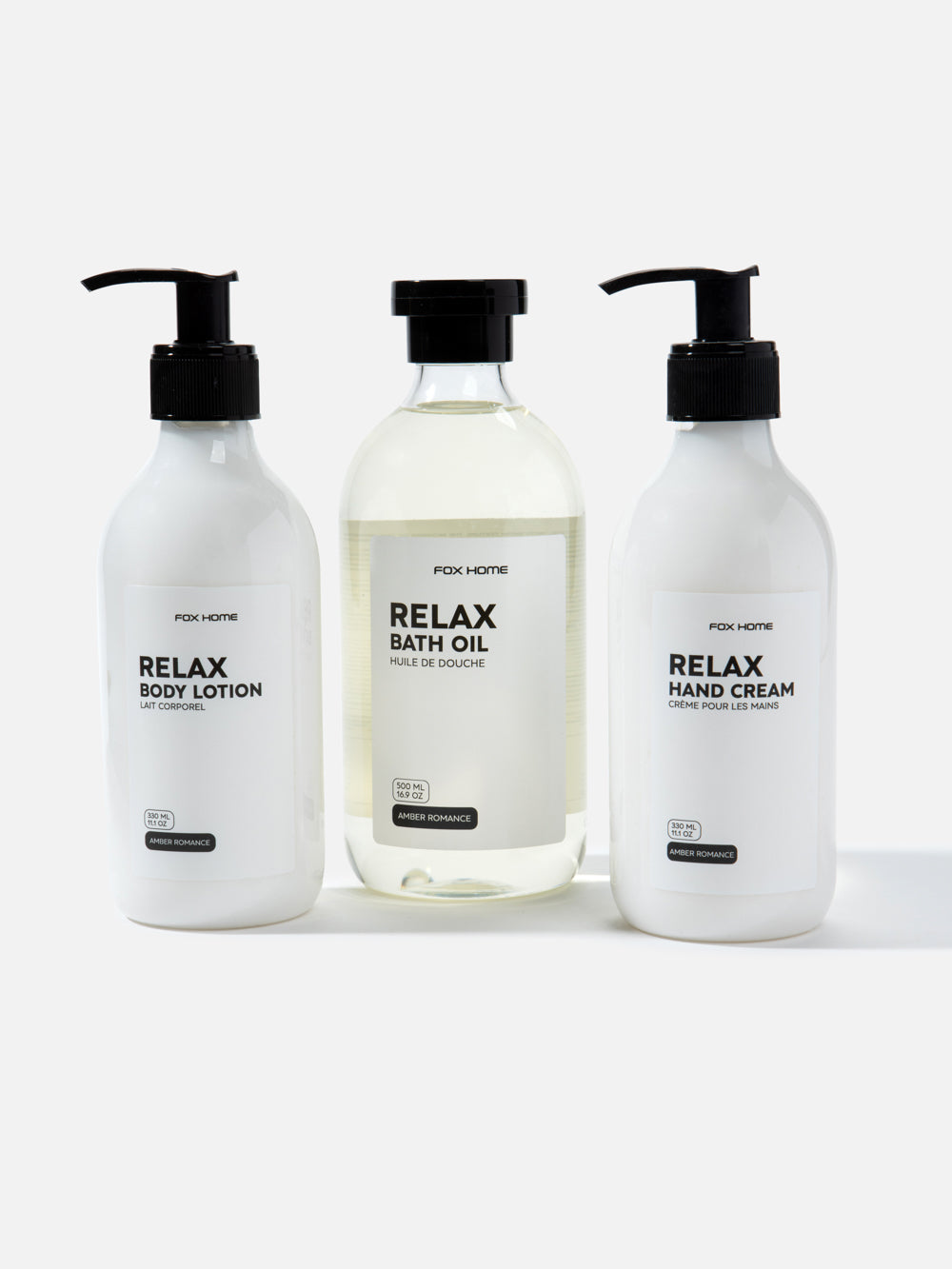 סט טיפוח כולל קרם ידיים קרם גוף ושמן רחצה Relax