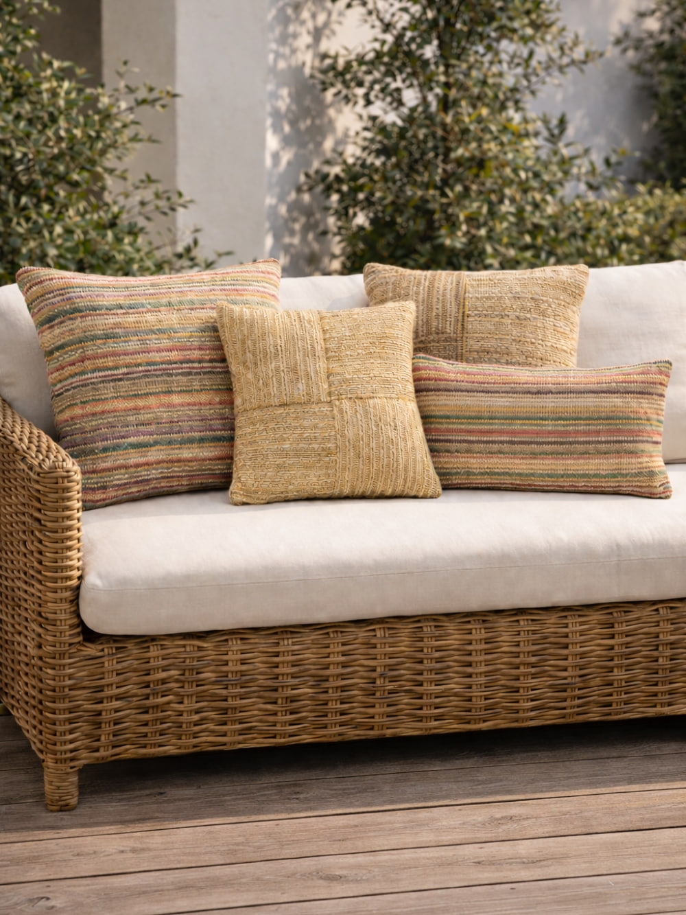 כרית נוי מרובעת מבד סרוג באריגה צפופה  Genoa